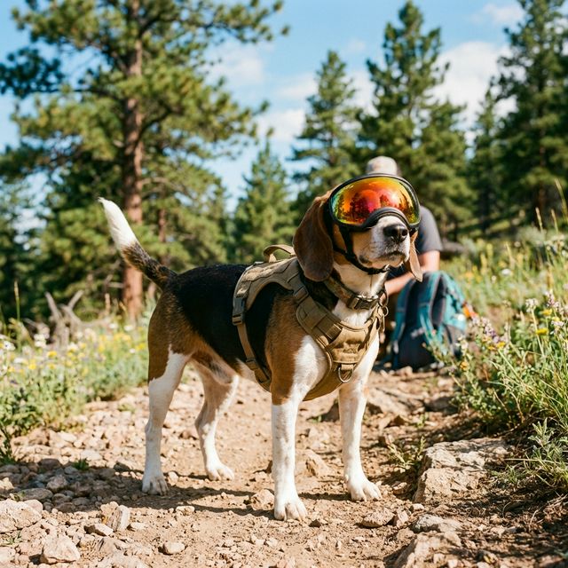Accessories — Goggles, cooling vests, and essential dog gear.